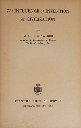 Cover of The Influence of Invention on Civilization