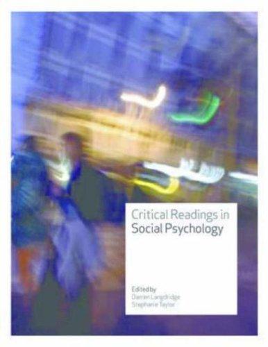 Cover of Readings in Social Psychology