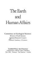 Cover of Earth and Human Affairs